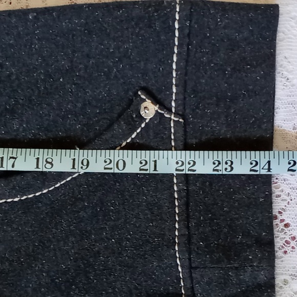 True Religion Women's Big T Zip Hoodie Heather Gray Size M - Picture 9 of 14